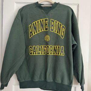 Anine Bing Green California Sweatshirt